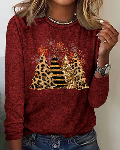 Robe de Noël à manches longues festive