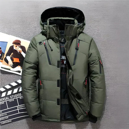 Veste d'hiver homme isolée capuche outdoor