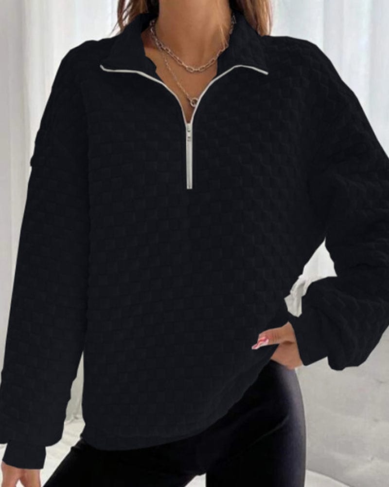Pull d'hiver Femme Chic Moderne Zippé