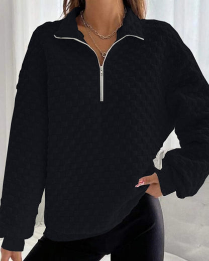 Pull d'hiver Femme Chic Moderne Zippé