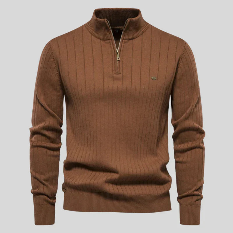 Pull Homme Classique Demi-Zip