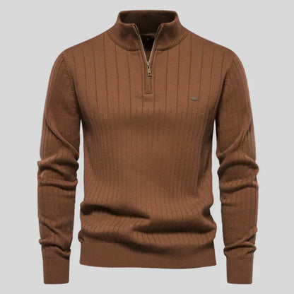 Pull Homme Classique Demi-Zip