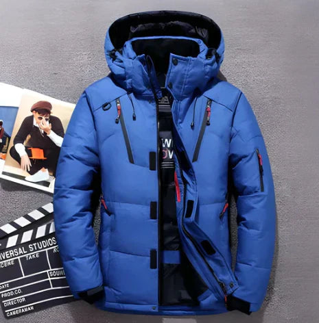 Doudoune d'hiver imperméable à capuche isolée
