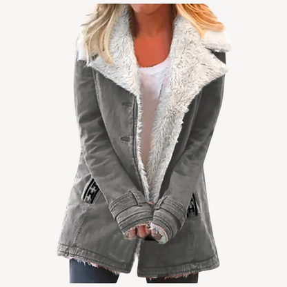 Doudoune femme doublée polaire chaude