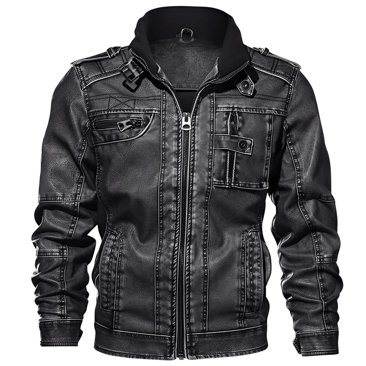 Veste en cuir élégante pour homme