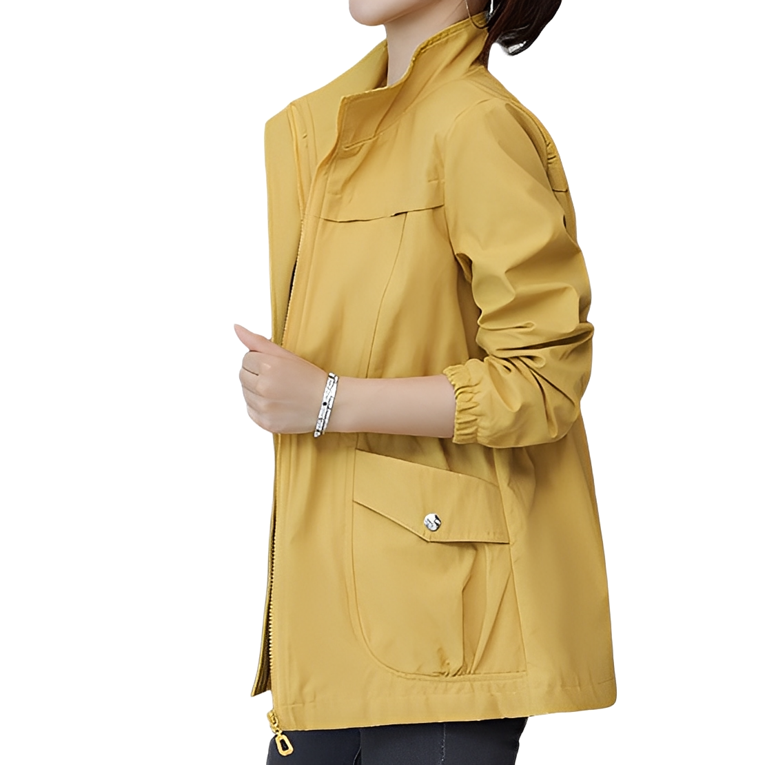 Veste féminine mode avec taille ajustable