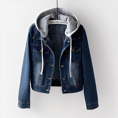 Veste femme tendance avec capuche amovible
