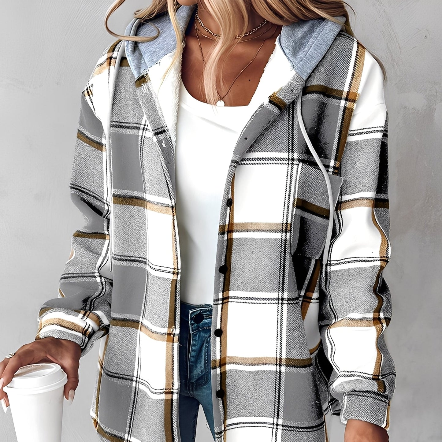 Veste à capuche douce et confortable pour femme