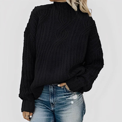 Pull tricoté chaud pour femmes, élégant