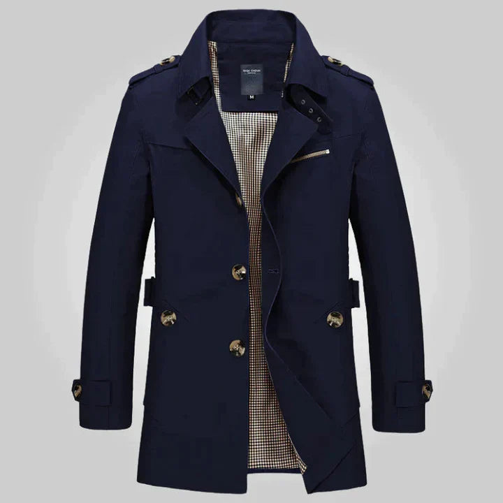 Trench-coat élégant pour homme style classique