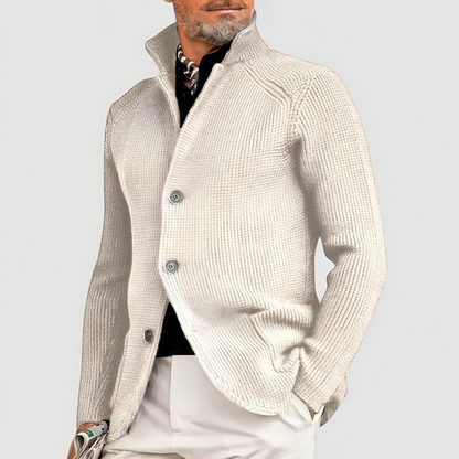 Manteau Cachemire Homme Boutonné Élégant