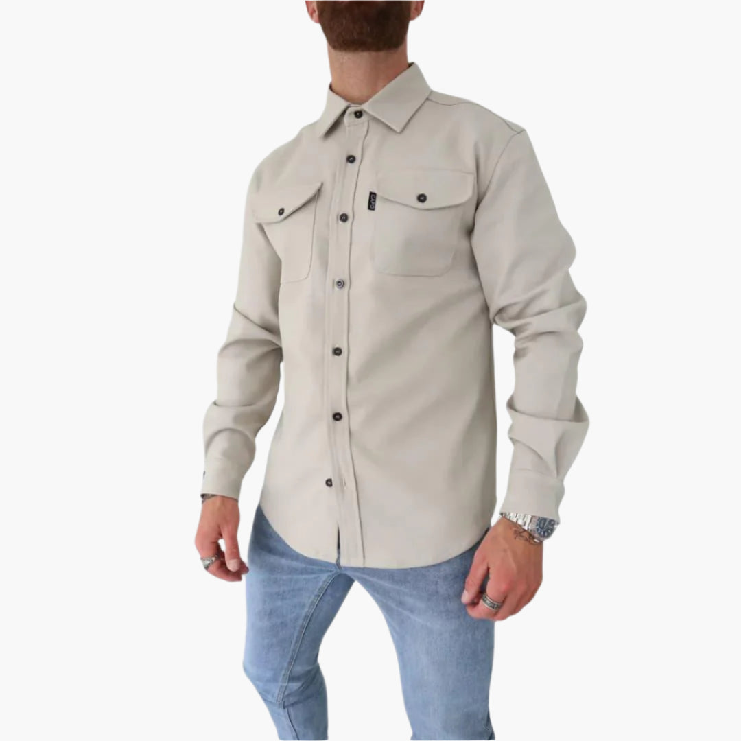 Veste chemise moderne - Chemise-veste polyvalente pour les loisirs et le travail