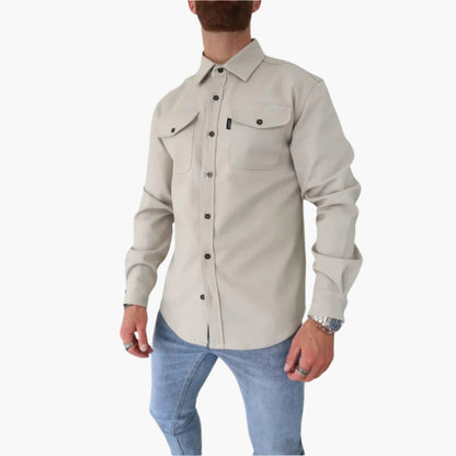Veste chemise moderne - Chemise-veste polyvalente pour les loisirs et le travail