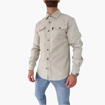 Veste chemise moderne - Chemise-veste polyvalente pour les loisirs et le travail