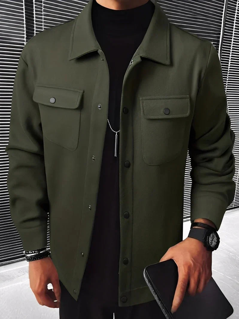 Veste de costume élégante à revers et poches