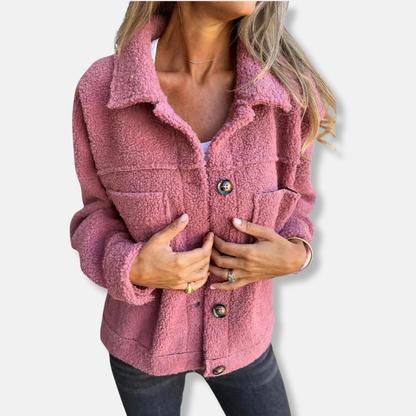 Veste en sherpa douce Coupe ample et chaude