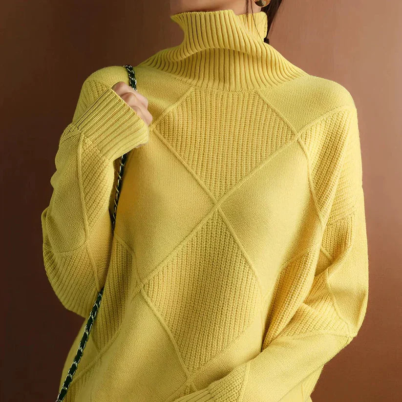 Valentina - Pull en Laine Col Montant Femme