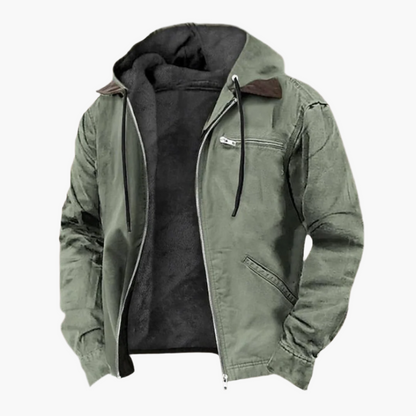 Veste décontractée élégante avec capuche et fermeture éclair