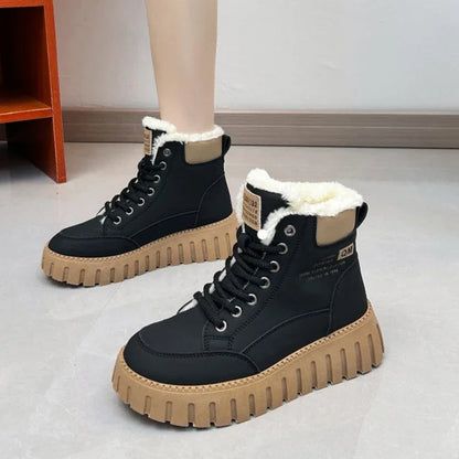 Bottes Femme Polaire Chaude Grande Taille