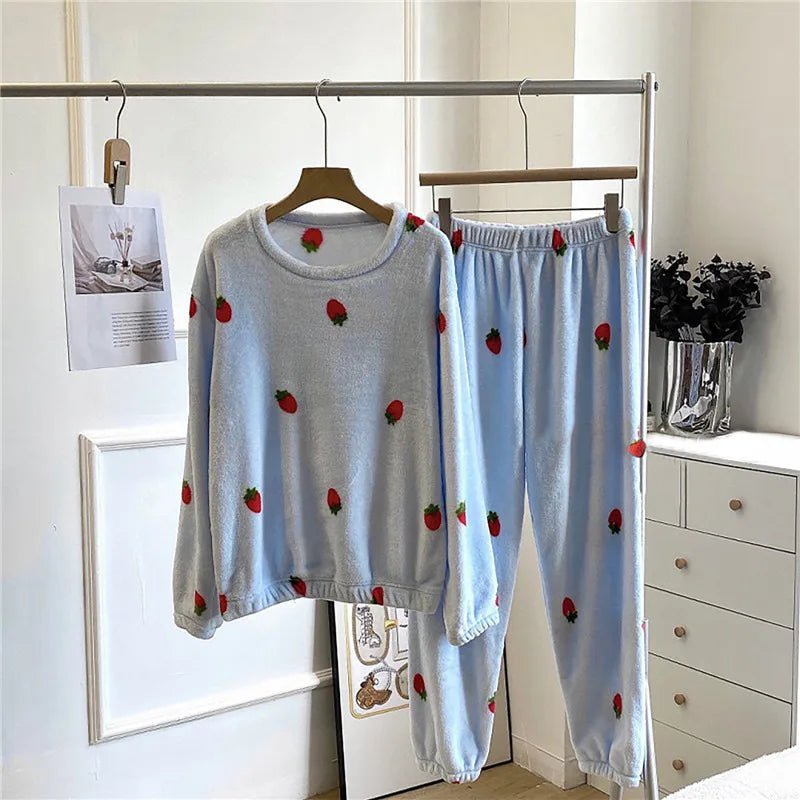 Pyjamas en polaire douce pour femmes - Chauds et confortables