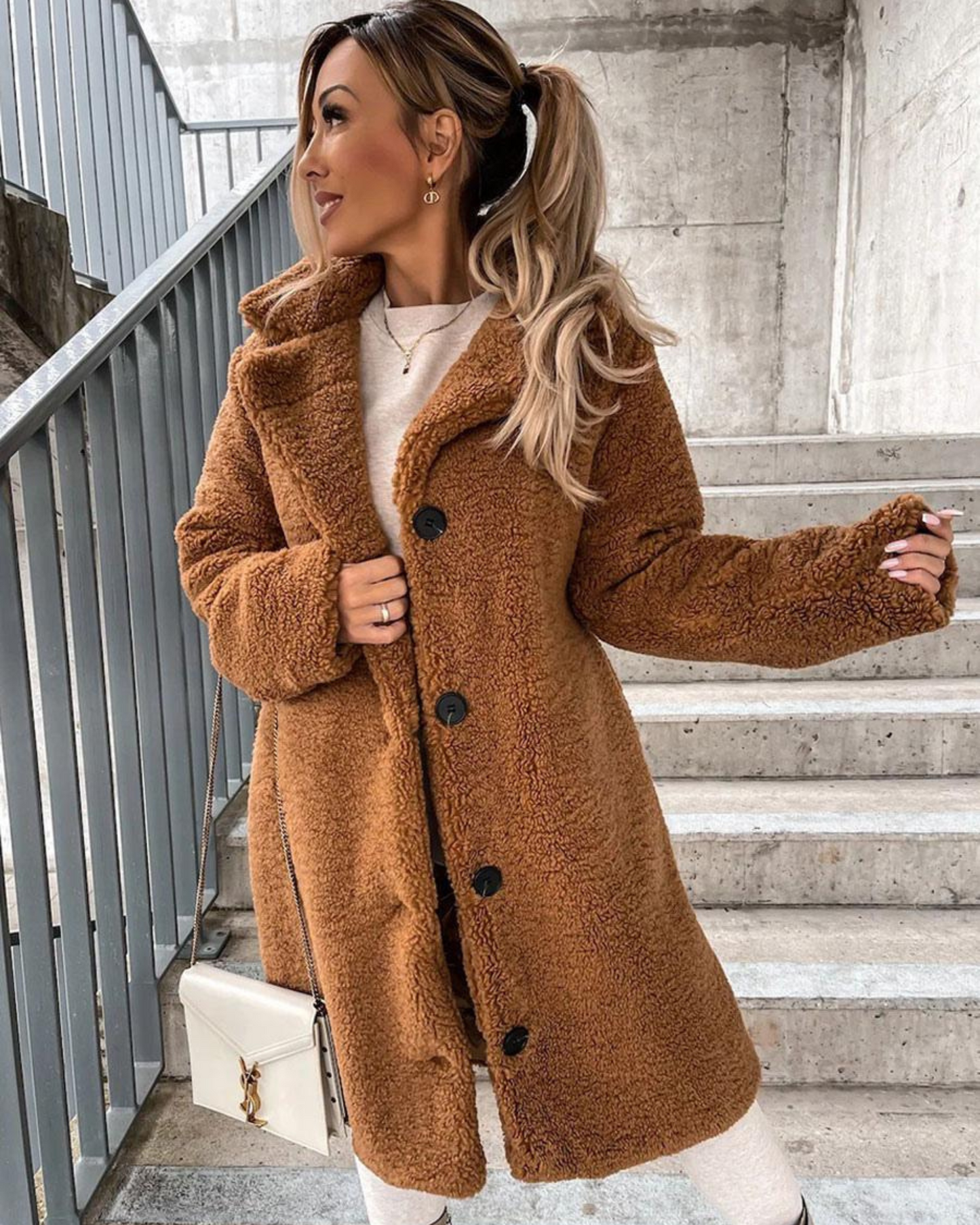 Manteau teddy doux qualité super douce