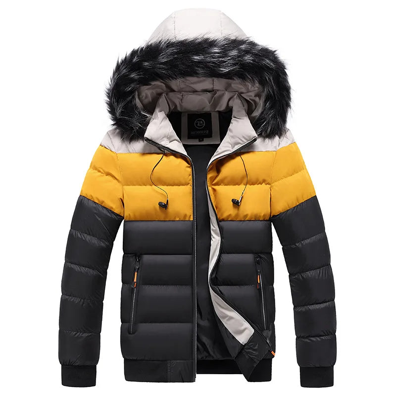 Veste d'hiver Thermo avec capuche en fourrure chaude