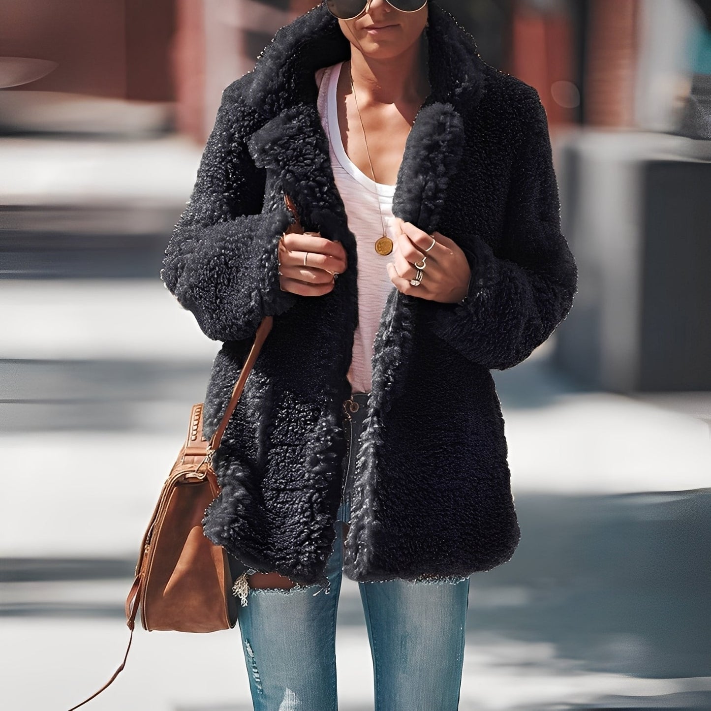 Veste polaire chaude femme style moderne