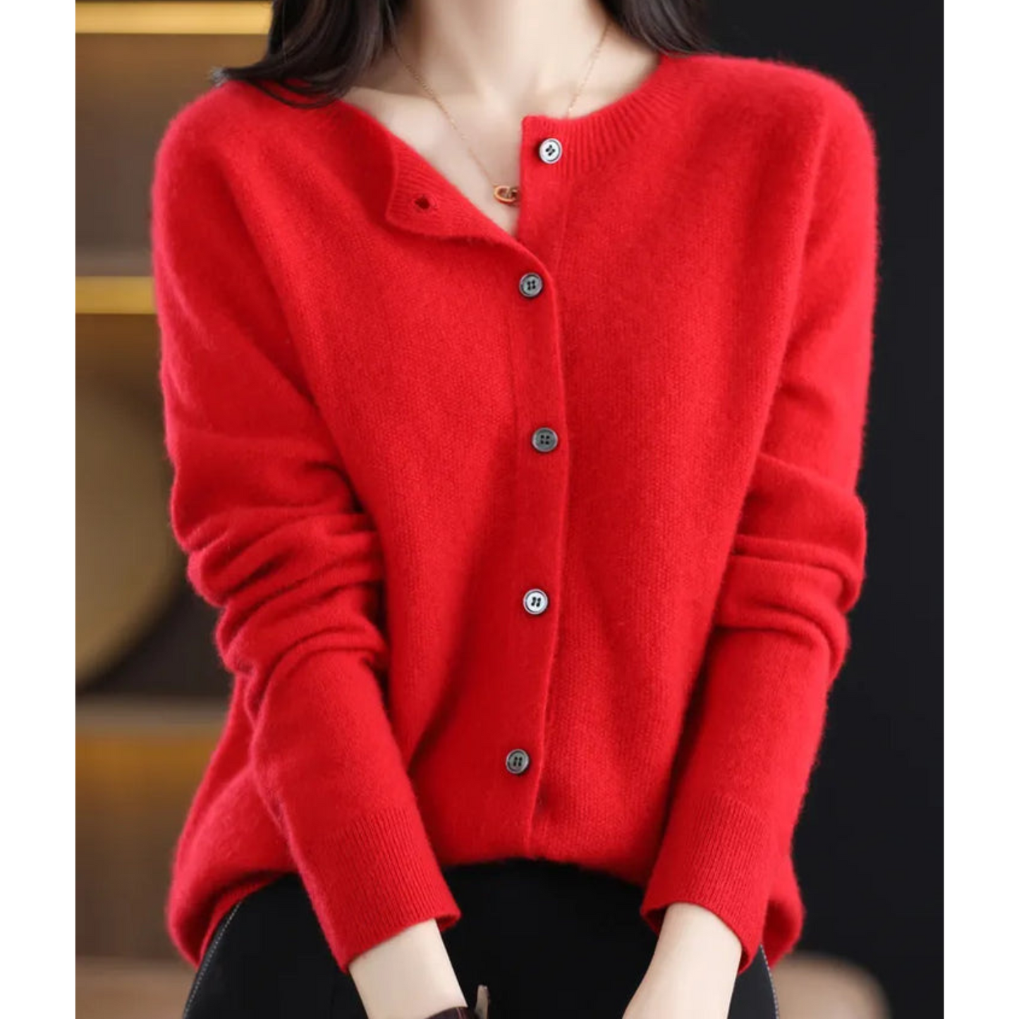 Cardigan doux en laine mérinos pour femme