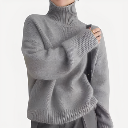 Pull col roulé élégant pour femme