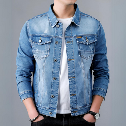 Veste en jean élégante pour hommes Design classique