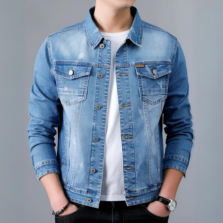 Veste en jean élégante pour hommes Design classique