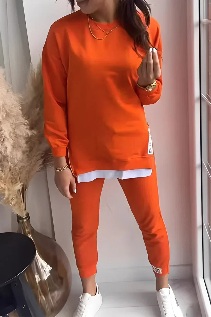 Ensemble de survêtement femme sport loisir sweat-shirt pantalon