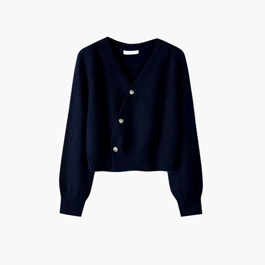 Gilet élégant col V Femme Cardigan Moderne
