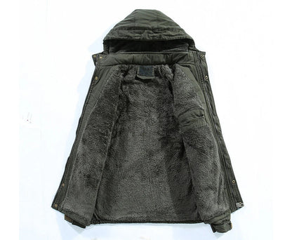 Herren Parka Fleece Warm Isoliert - IdealeKleiden