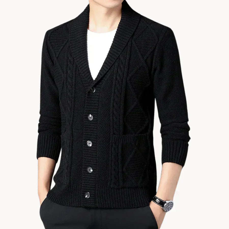 Cardigan élégant en côtes pour femme