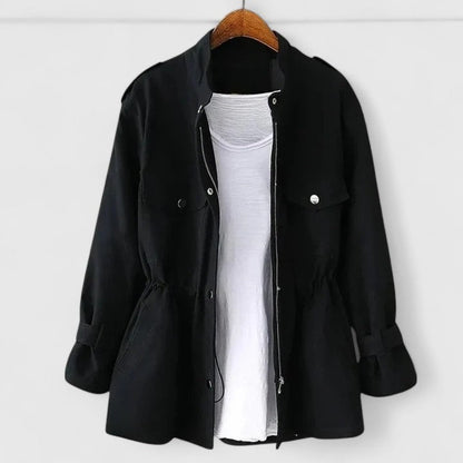 Manteau safari femme manches longues élégant