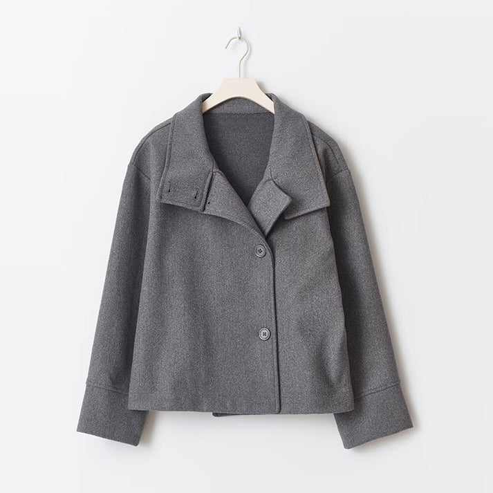 Manteau élégant asymétrique col moderne
