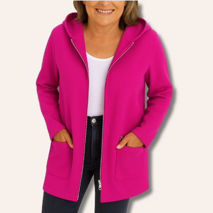 Gilet à capuche à manches longues et chaud