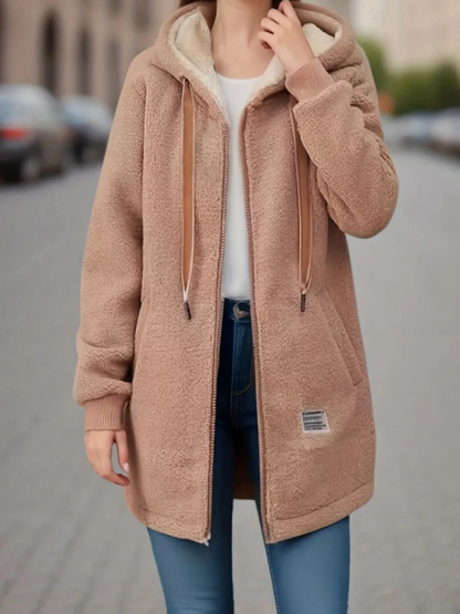 Pull pour femmes avec capuche, chaud