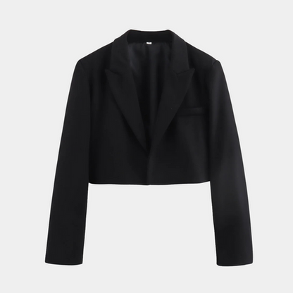Veste élégante pour femme, modèle blazer court à manches longues