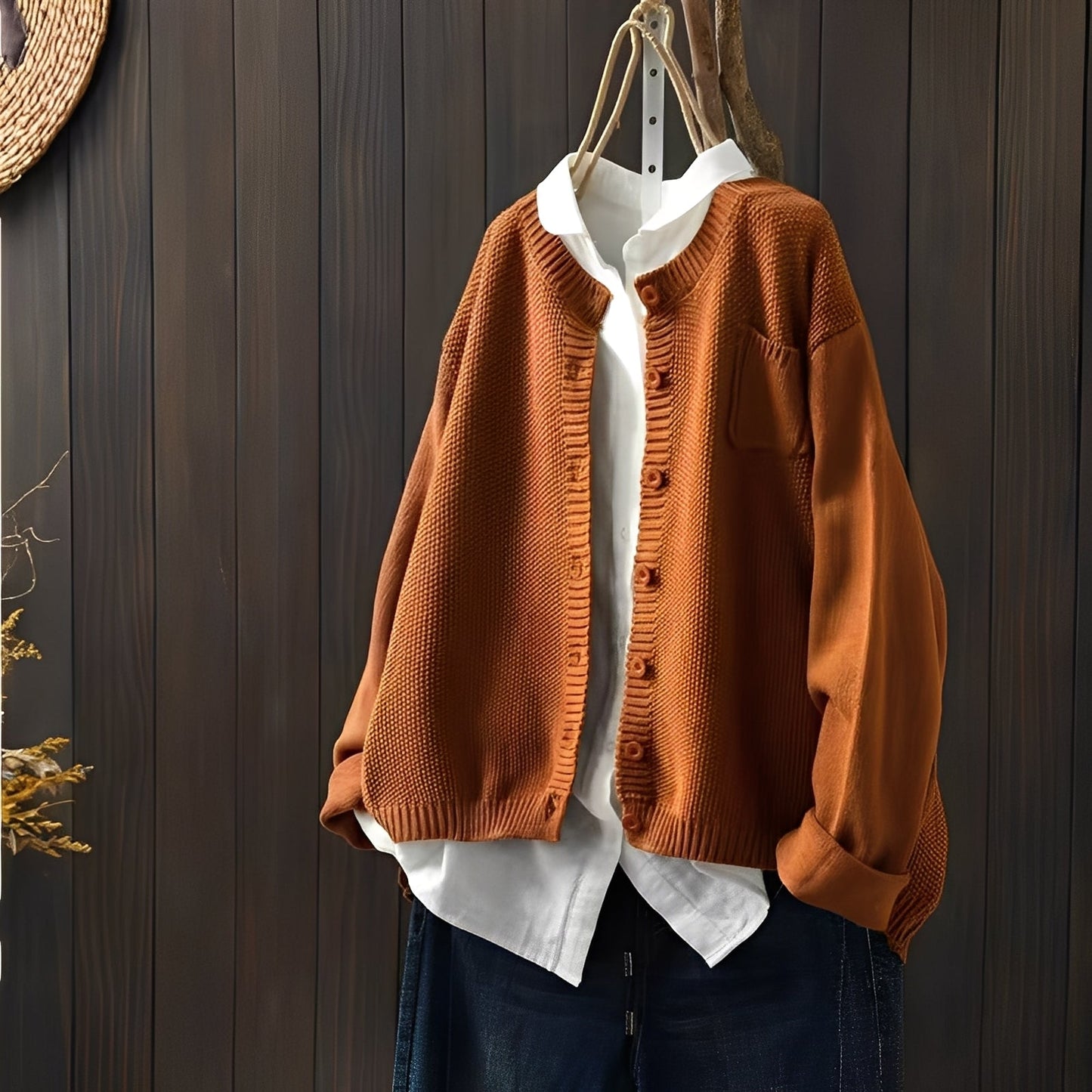 Cardigan élégant Femme Classique Lacé