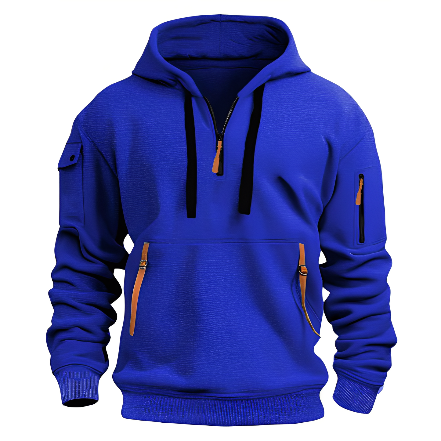 Sweat à capuche zippé confortable pour hommes