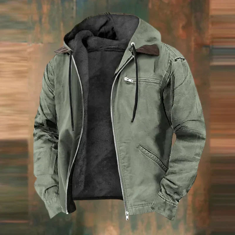 Veste à capuche zippée pour homme