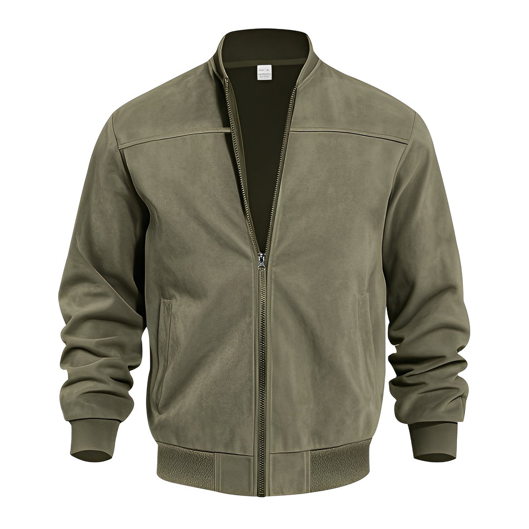 Blouson en cuir homme élégant en daim