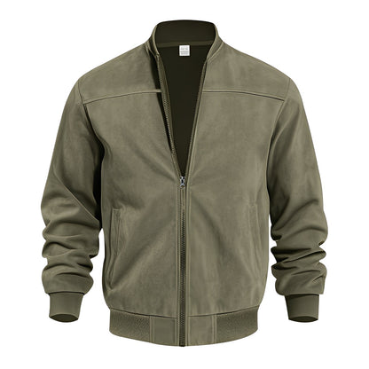 Blouson en cuir homme élégant en daim