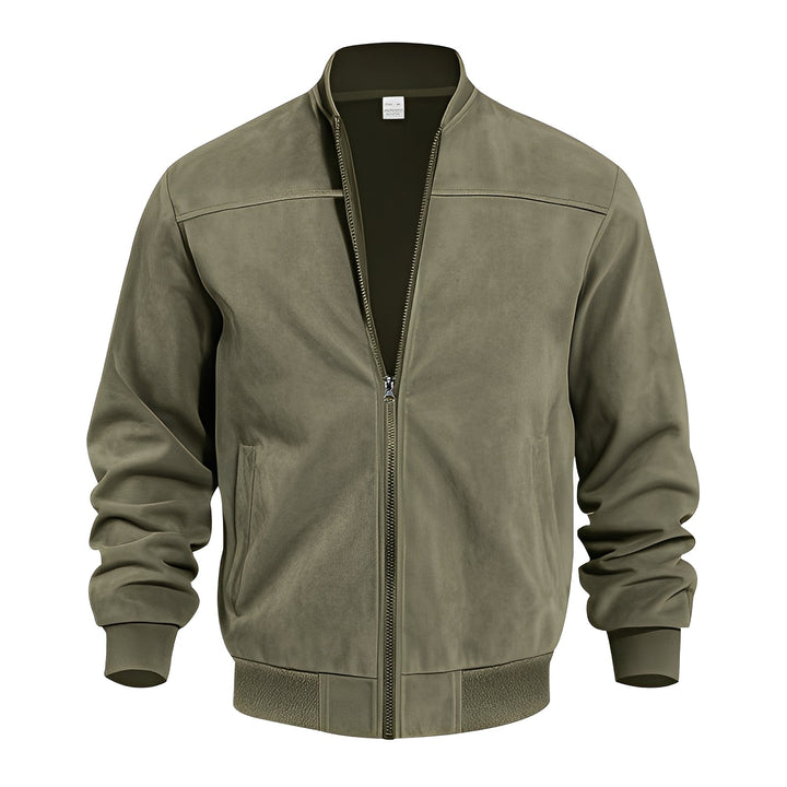 Blouson en cuir homme élégant en daim