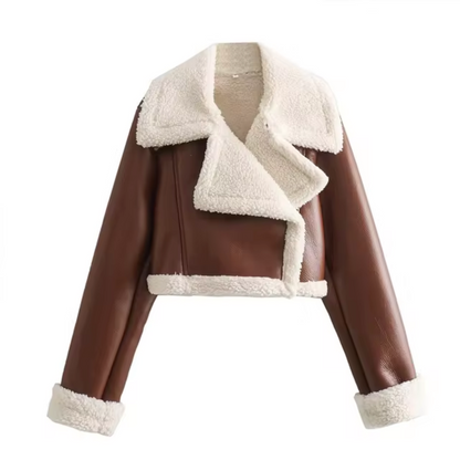 Blouson en cuir élégant pour femme