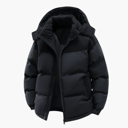 Veste à capuche stylée, design moderne matelassé