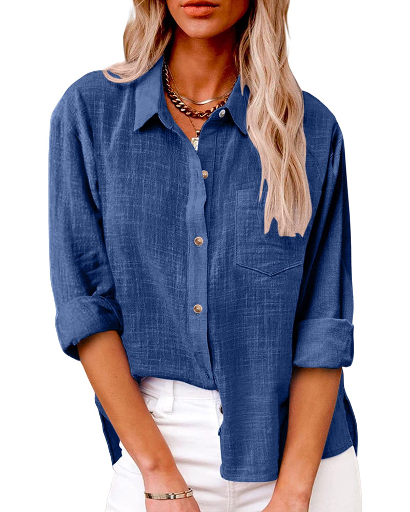 Chemise pratique avec des poches de poitrine