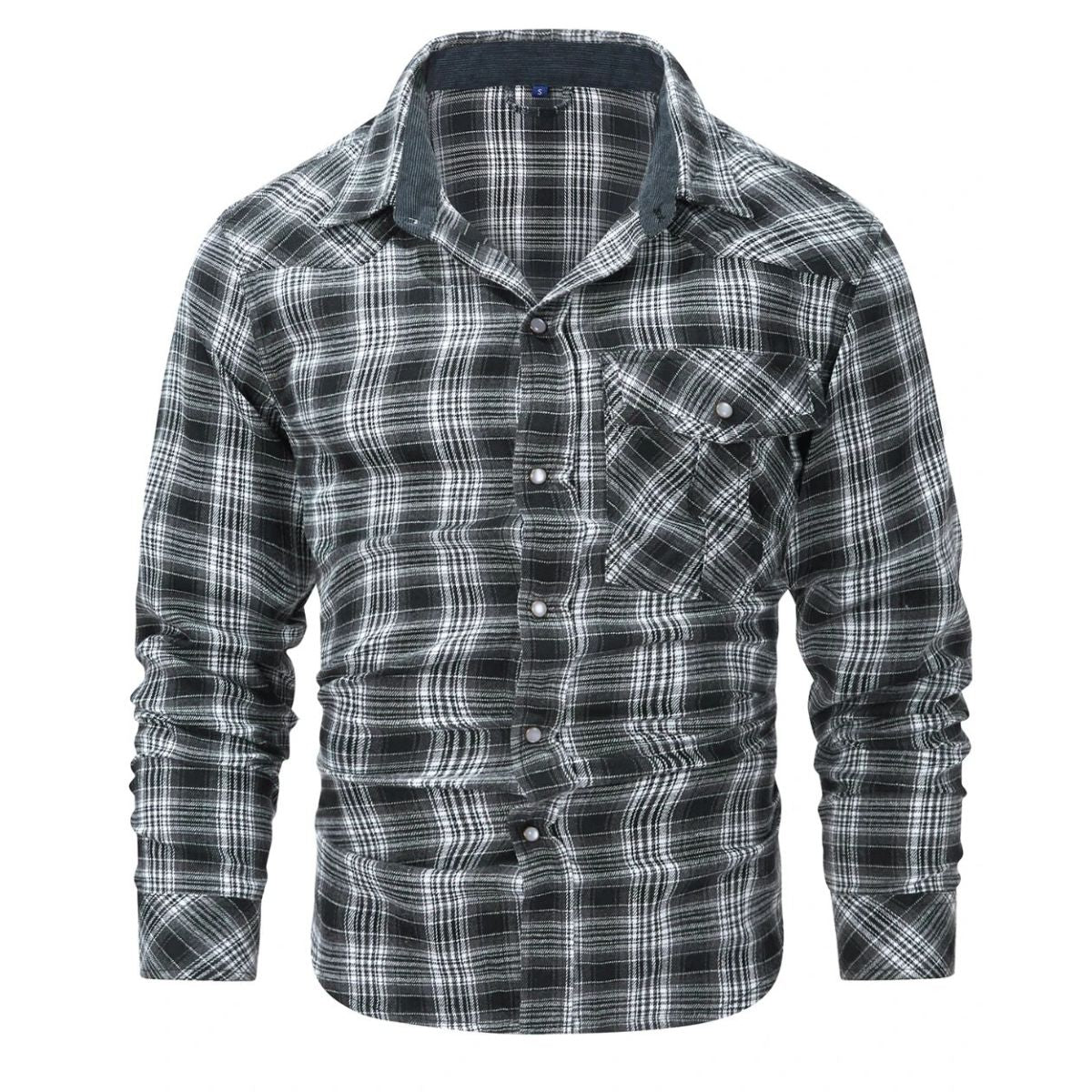 Veste d'hiver homme à carreaux élégante